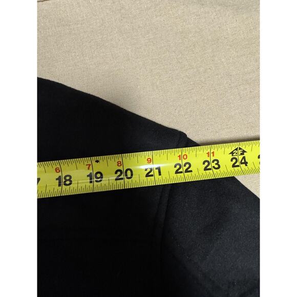 Daniel Won Jacket Mens Medium Black Wool Lamb Leather Varsity Bomber Full Zip - Picture 15 of 16